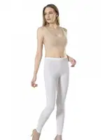 Modal Uzun Tayt Fabony 1030 Beyaz