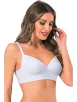 NBB 3691 Sütyen Seamless Dikişsiz Beyaz detay görünüm