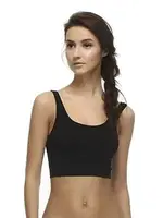 NBB Geniş Askılı Dikişsiz Büstiyer 2410 Siyah detay görünüm