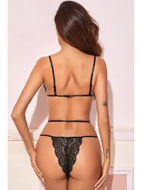 NightLight Night Light Dantel Detaylı Seksi Sütyen Takım 3311 - Alternatif Görünüm