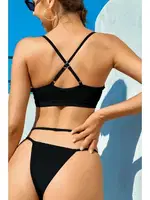 Night Light File Detaylı Sütyen Takım 3328 Siyah detay görünüm