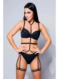 NightLight Nightlight Bel Ve Bacak Detaylı Fantazi Harness 8007