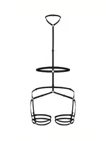 Nightlight Bel Ve Bacak Detaylı Fantazi Harness 8007 Siyah detay görünüm