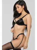 Elleri Kelepçeli Fantazi Jartiyer Takım Nightlight 3271 Siyah farklı açı