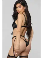 Elleri Kelepçeli Fantazi Jartiyer Takım Nightlight 3271 Siyah görsel 4