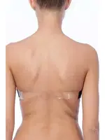 Nurteks 1502 Desteksiz Şeffaf Askılı Sütyen Siyah detay görünüm