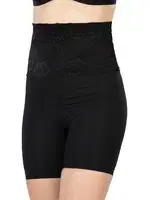 Önü Dantelli Yüksek Bel Boxer Korse Emay 2091 Siyah farklı açı