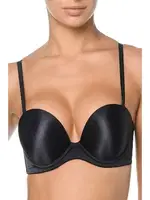 Orkide Duble Dolgulu Straples Sütyen Cindy 2 Beden Büyük Gösterir Siyah görsel 6