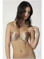 Orkide Duble Dolgulu Straples Sütyen Cindy 2 Beden Büyük Gösterir Cappuccino görsel 8