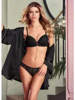 Orkide Juliana Dolgulu Brodeli Sütyen Takımı Siyah detay görünüm