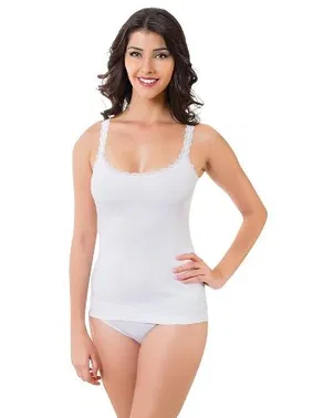 Öztaş Bayan ince Askılı Dantelli Ribana Atlet Öztaş A2048