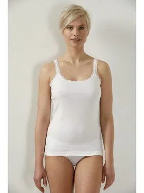 Öztaş Bayan ince Askılı Dantelli Ribana Atlet Öztaş A2048 - Alternatif Görünüm