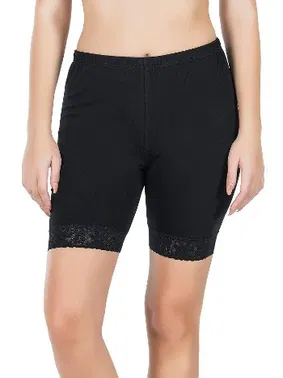 Derya Kurşun Paçası Dantelli Battal Dizüstü Kadın Tayt Derya Kurşun 415B