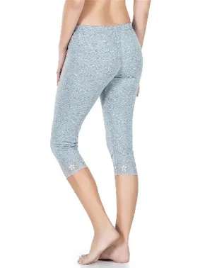 Derya Kurşun Paçası Dantelli Kısa Kadın Tayt Derya Kurşun 414 - Alternatif Görünüm