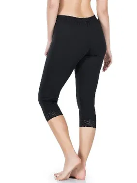 Derya Kurşun Paçası Dantelli Kısa Kadın Tayt Derya Kurşun 421