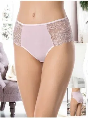 Godewo Pembe Dantelli Yüksek Bel Külot Mammabra Godewo MB3007