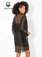 Phevos 3lü Siyah Gecelik ve Sabahlık Takımı Siyah görsel 7