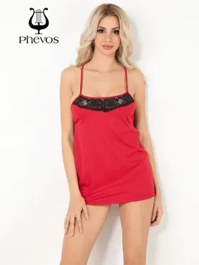 Phevos Phevos Dantel Detaylı Fantezi Gecelik - Alternatif Görünüm