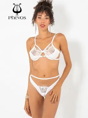 Phevos Tüllü Phevos Dantelli Fantezi Kadın Sütyen Takım
