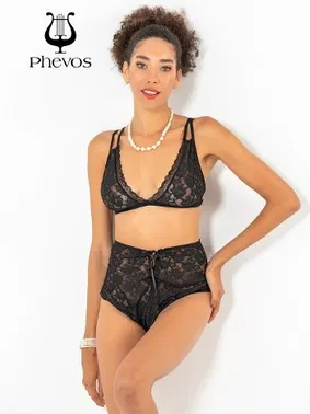 Phevos Phevos Dantel Çift Askılı Kadın Sütyen Takım Takım - Alternatif Görünüm