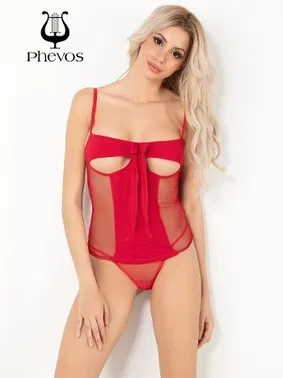 Phevos Phevos Göğüs Dekolteli Fantezi Gecelik - Alternatif Görünüm