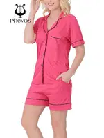 Phevos İnce Askılı Şortlu Pijama Takımı detay görünüm