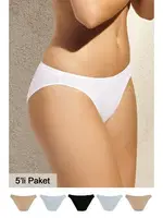 High Leg Külot 5 Li Ekonomik Paket Pierre Cardin 2057 Karışık detay görünüm
