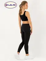 Doremi Uzun Tayt Amela Siyah farklı açı