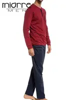 Pijama Takımı Erkek Bordo farklı açı