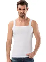 Ribana Erkek ip Askılı Atlet Anıt 9910 Beyaz farklı açı