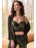 Sabahlık Büstiyer ve Pantolon Pijama Takım Anıl 5632