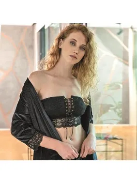 Anıl Sabahlık Büstiyer ve Pantolon Takım Anıl 9670 - Alternatif Görünüm