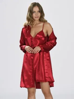 NBB Saten Gecelik Sabahlık Takımı NBB 3345