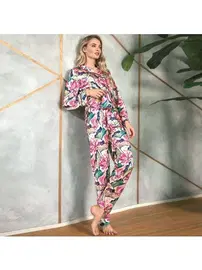 Anıl Saten Gömlek Pantolon Takım Anıl 9724