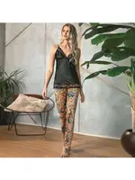 Saten Sabahlık Atlet ve Pantolon Takım Anıl 5621 Sarı görsel 4