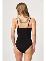 Seamless Önden Agraflı Göğsü Açık Boy Korse Emay 2043 Siyah görsel 6