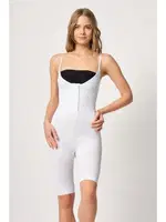 Seamless Önden Agraflı Göğsü Açık Paçalı Boy Korse Emay 2093 Beyaz görsel 7