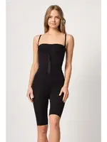 Seamless Önden Agraflı Göğsü Açık Paçalı Boy Korse Emay 2093 Siyah görsel 5