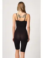 Seamless Önden Agraflı Göğsü Açık Paçalı Boy Korse Emay 2093 Siyah görsel 6