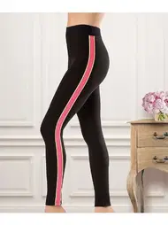 Derya Kurşun Şeritli Bel Sporcu Kadın Tayt Derya Kurşun 0529