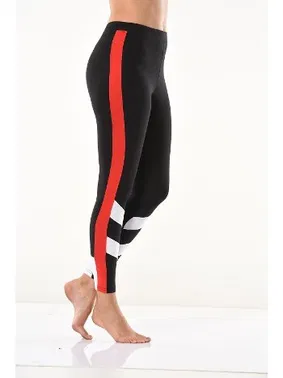 Derya Kurşun Şeritli Kadın Tayt Derya Kurşun 0588