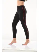 Şeritli Kadın Tayt Derya Kurşun 0592 Siyah farklı açı