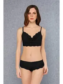 Doreanse Dantelli Dolgusuz Bralet Sütyen Slip Külot Takım Doreanse 12432