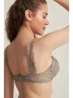 Silikonlu Taşlı Sütyen Takım Cybele Le Jardin 5040 Vizon Gri görsel 7