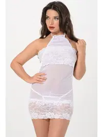 Sistina Transparan Dantal Gecelik Sistina 669