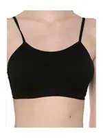 Sistina İnce Askılı Pedli Büstiyer D-706 Siyah detay görünüm