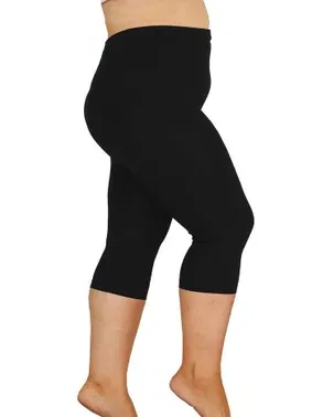 Lady Siyah Büyük Beden Kapri Tayt Lady 1107