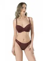 Soft Cup Sütyen Takım Fabony 4040 Bordo farklı açı