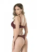 Soft Cup Sütyen Takım Fabony 4040 Bordo görsel 4