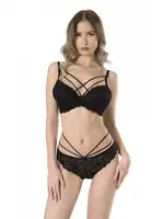 Dantelli Sütyen Takım Soft Cup Fabony 4120 Siyah görsel 4